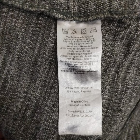 H Halston Asymmetrical Thick Heathered Knit Tank Top - Picture 5 of 6